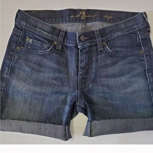 7 For All Mankind Dark Blue Jean cutoffs (28)